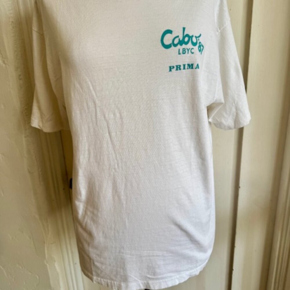 Vintage Single Stitch Hanes Beefy T Long Beach - Cabo '87 T Shirt Size XL - Picture 3 of 9